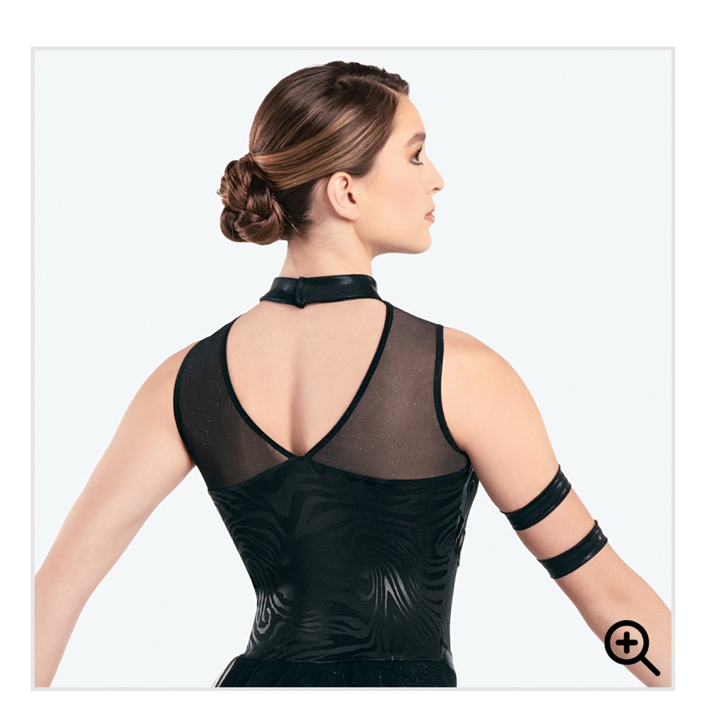 Revolution Dancewear Unsteady black contemporary dance costume, Medium Adult - Picture 3 of 9